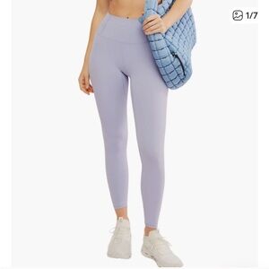 Free People Movement Never Better 7/8 High Rise Leggings - Platinum Size M - NWT